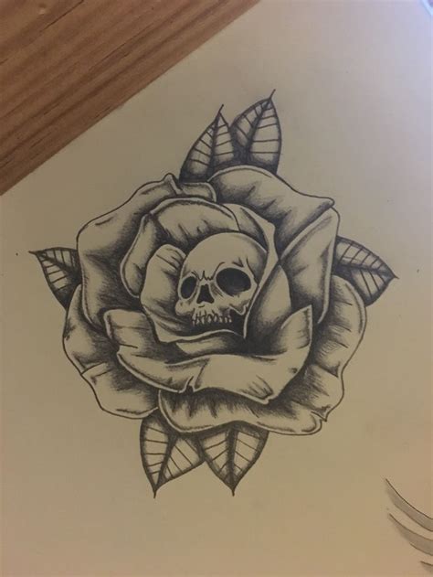 Pin By Danijel Zvezdas On Rose Tattoo Skull Sleeve Tattoos Skull Tattoo Design Rose Drawing