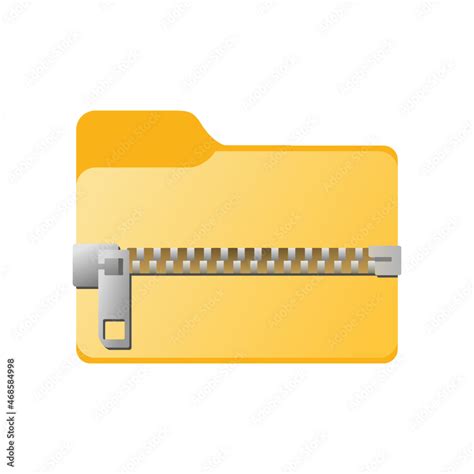 Zip Folder Icon Compressed Directory Archive Files Desktop Icons My