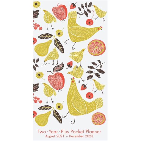 Cheerful Hens 2022 Two Year Pocket Planner