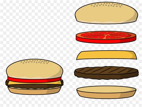 Cartoon Burger Patty