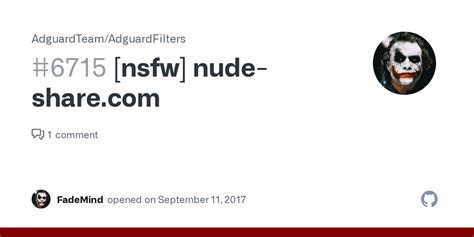 Nsfw Nude Share Com Issue 6715 AdguardTeam AdguardFilters GitHub