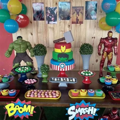 Festa Dos Vingadores Ideias Para Decorar Sua Festa Festa Dos Vingadores Festa Infantil