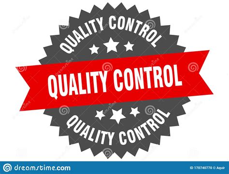 Quality Control Sign. Quality Control Circular Band Label. Quality Control Sticker Stock Vector 