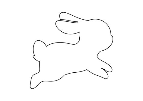 Printable Easter Bunny Stencil Printable Jd