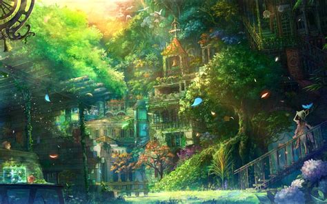 Anime Village Wallpapers Wallpaper Cave