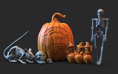 Halloween Holiday Pack 3d Model Cgtrader