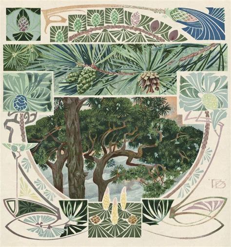 Print Of Art Nouveau Tree Designs Art Nouveau Art Nouveau Design Art