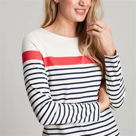 Joules Harbour Stripe Womens Long Sleeve Jersey Top 219791 Womens