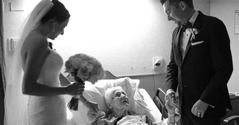 Newlyweds Show Up At Their Dying Grandmothers Bedside On Their Wedding Day