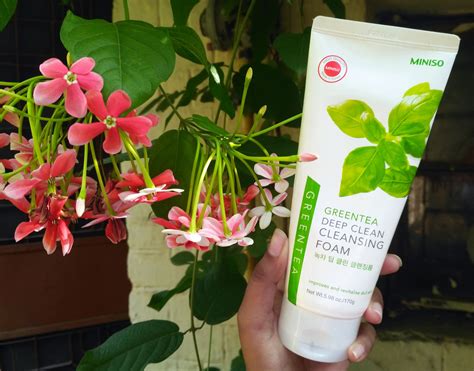 Miniso Green Tea Deep Cleansing Foam Face Wash Review