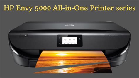 Setup Of Hp Envy 5000 All In One Printer Series Youtube