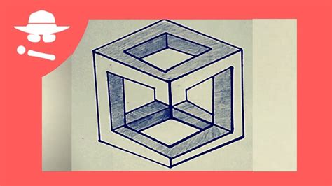 3d Geometry Optical Illusion Cube Drawing For Kids Drawing For Kids