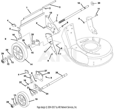 Ariens 911194 030000 Lm 21sw Classic Self Propelled Parts Diagram