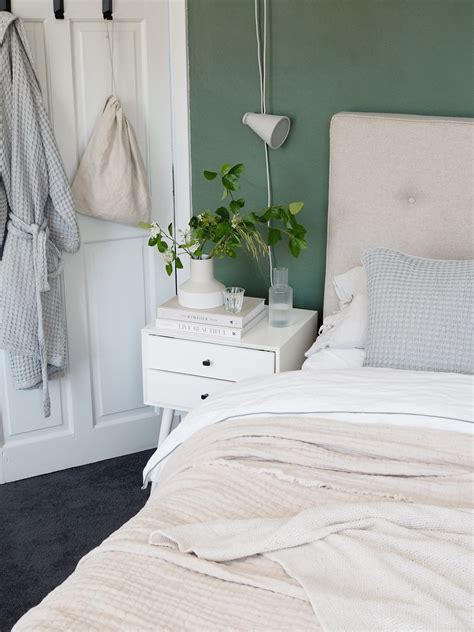 A Simple Summer Bedroom Refresh With Urbanara Ad Sage Green Bedroom