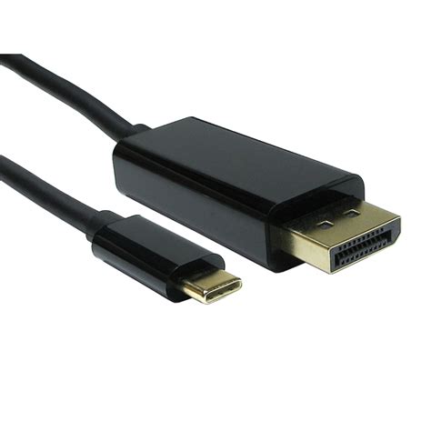 Cables Direct Usb C To Mdp 4k 60hz 3 M Usb Type C Mini Displayport Black