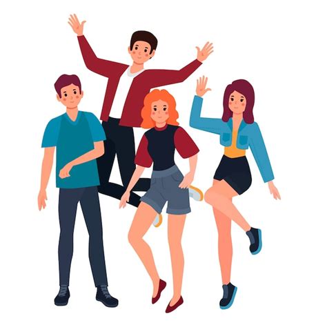 Free Vector Young People Illustration Concept