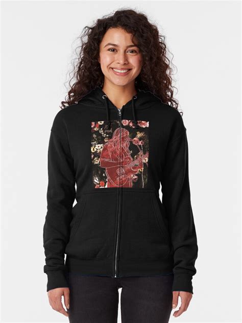 Girl In Red Zipped Hoodie By 2nthepink Redbubble