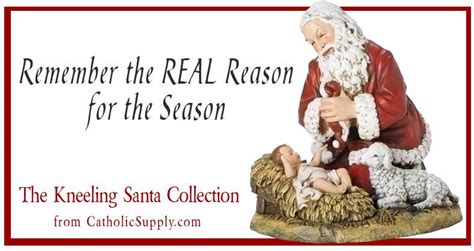 Religious Santa And Baby Jesus Statues Santa Claus Christ Child