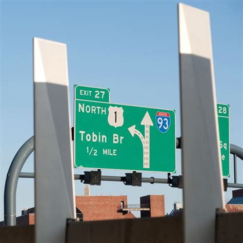 Traffic Signs In Boston Massachusetts Usa Premium Photo