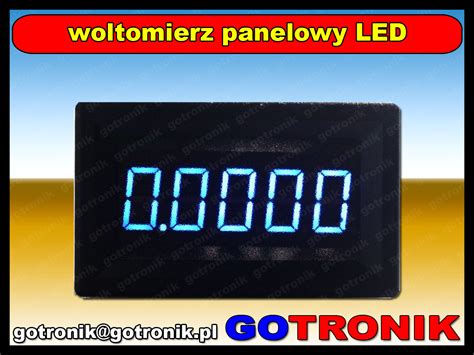 Woltomierz Panelowy Led V Dc