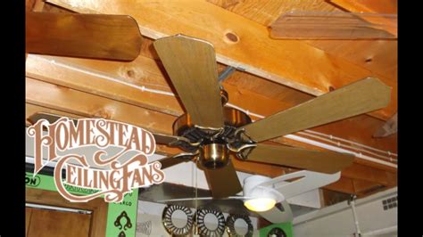 Pull the pull chain to make sure it is on. Homestead Universal Ceiling Fan - YouTube