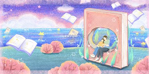 Couple Studying Together At Night Illustration Imagepicture Free