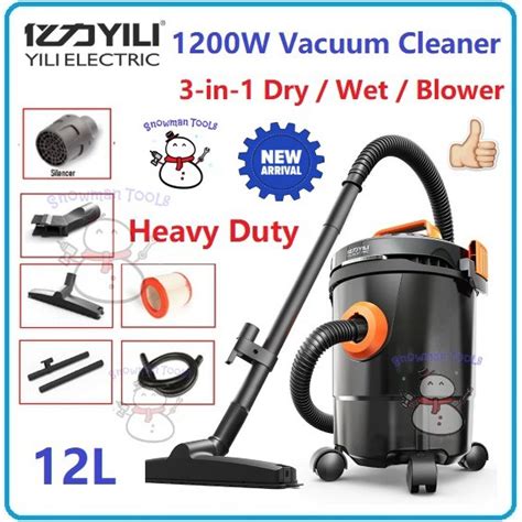 Heavy Duty 3in1 Wet And Dry Vacuum Blower Cleaner Yili 1200w Suction