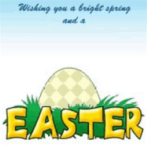 Animated Happy Easter Rabbits Peaking On Sides Gif Gifdb Com
