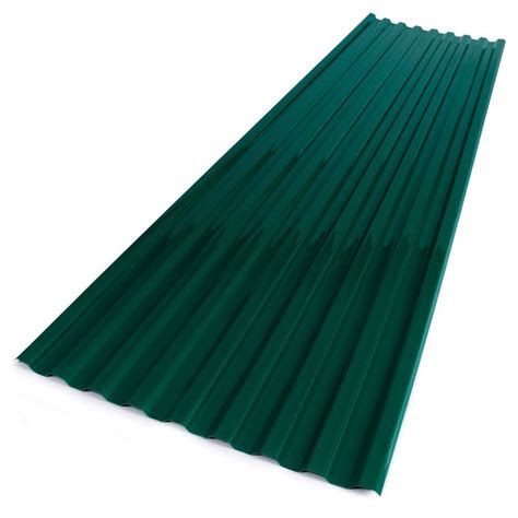 Suntuf 26 In X 12 Ft Polycarbonate Corrugated Roofing Panel In Green