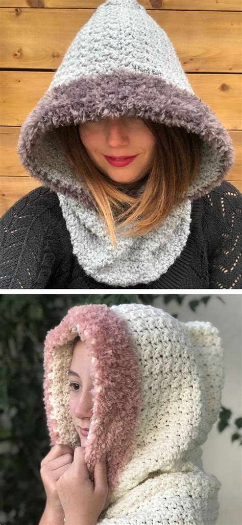 Cosy And Easy To Make Crochet Hoods Pattern Center Crochet Hood