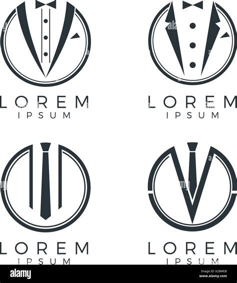 Men Fashion Logo Set Stock Vector Image And Art Alamy