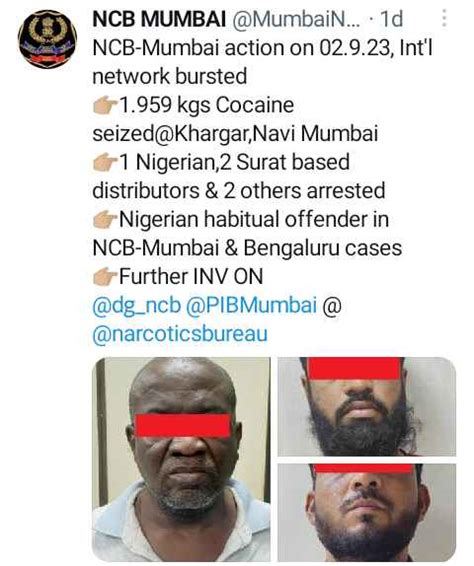 60 Yr Old Nigerian Ex Convict Paul Ikenna Nabbed As India S Narcotics Agency Bursts Int Racket