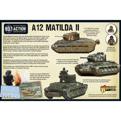 Tanque De Infantería A12 Matilda Ii Bolt Action Warlord Games 402011019