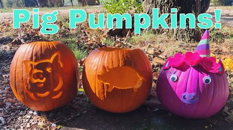 Carving Pig Pumpkins Youtube