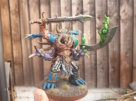Oliver comes from a racing family; Thousand Sons Daemon Prince of Tzeentch, made entirely of ...