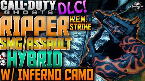 Cod Ghosts The Ripper Dlc Gun Kem Strike W Inferno Camo On Xbox