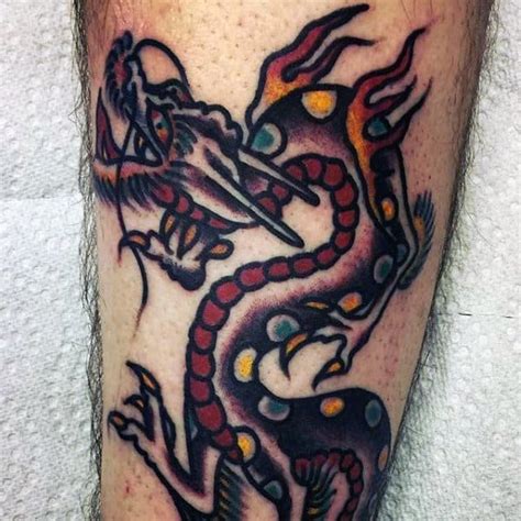 60 Simple Dragon Tattoos For Men Fire Breathing Ink Ideas
