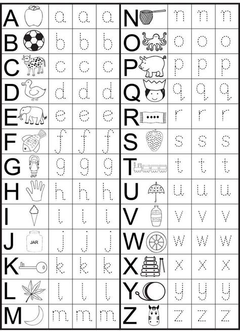 Ejercicios De Trazos Del Alfabeto Letter Tracing Worksheets