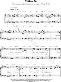 Clean Bandit Rather Be Tekst - Clean Bandit feat. Jess Glynne "Rather Be" Sheet Music in G# Minor (transposable) - Download