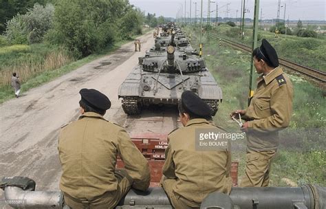 Departure Of Soviet Tanks From Hungary In Budapest Hungary On April