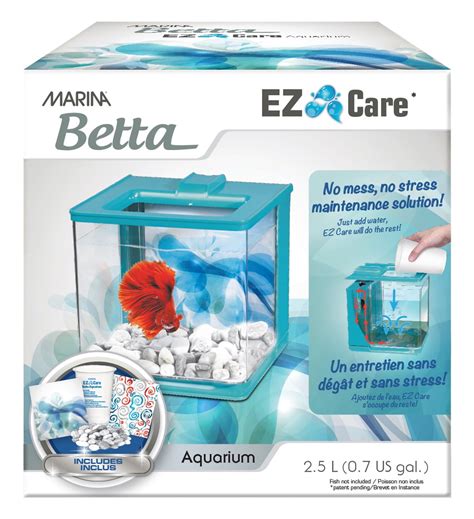 Marina Betta Ez Care 07 Gallon Aquarium Starter Kit Blue