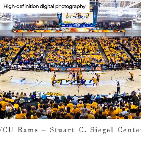 Vcu Rams Basketball Panoramic Poster Stuart C Siegel Center Picture