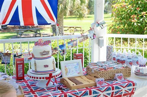 British Themed Party British Themed Parties Party Themes Table