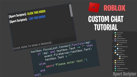 How To Make A Custom Chat Roblox Studio Youtube