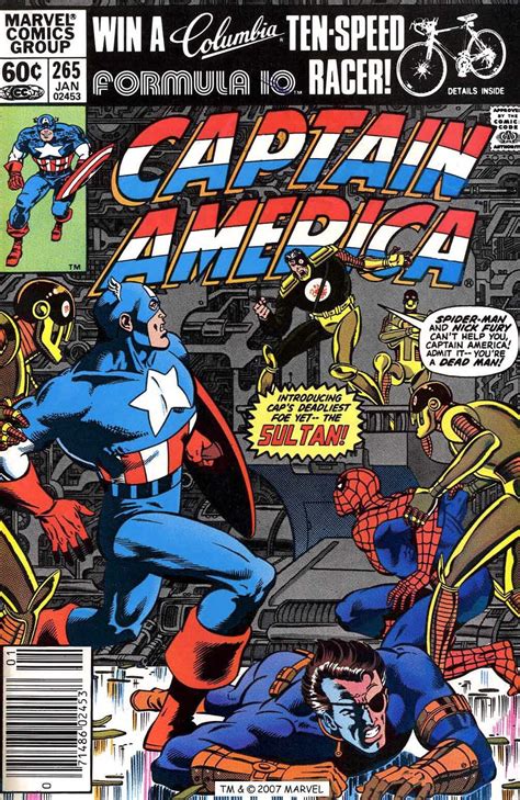 The Comic Art History Gallery Captain America 265 Cover 1982 Art