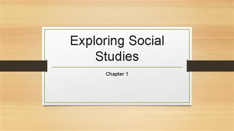 Exploring Social Studies Chapter 1 Lesson 1 Thinking