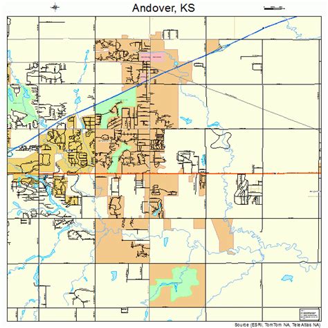 Andover Kansas Street Map 2001800