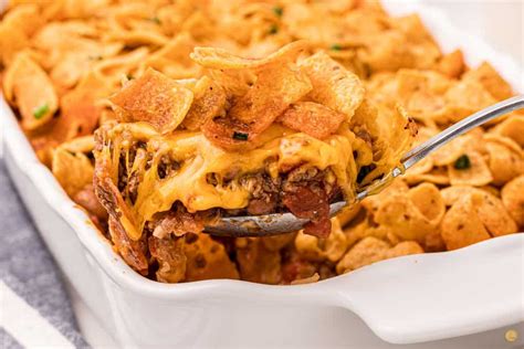 Frito Pie Casserole Taco Bake With Fritos Leftovers Then Breakfast