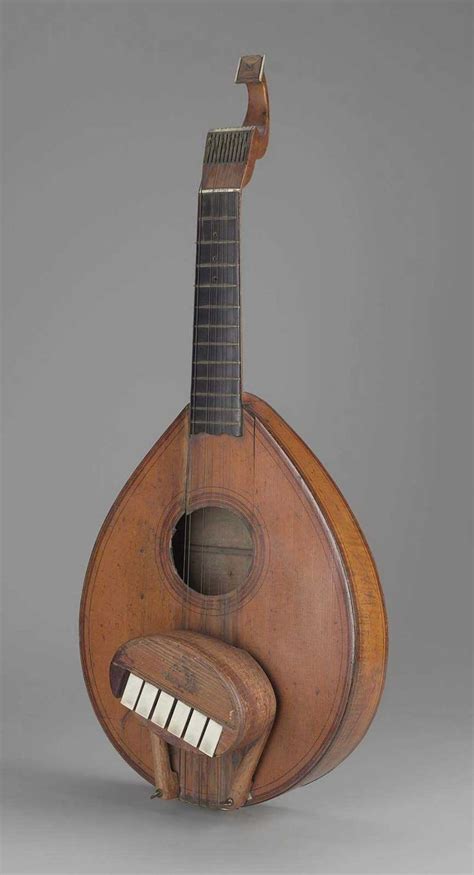 Keyed Cittern English Guitar Late 18th Century England Old Musical