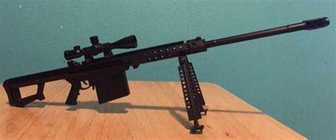 Miniature 50 Cal Barrett Model 82a1 Toy Model Gun Replica 13 Scale